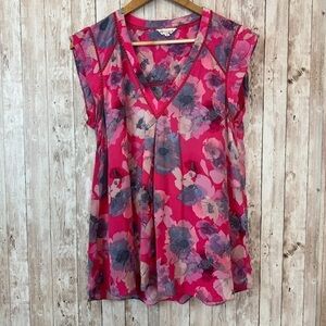 Rebecca Taylor Floral Print Top Size‎ 12 Women